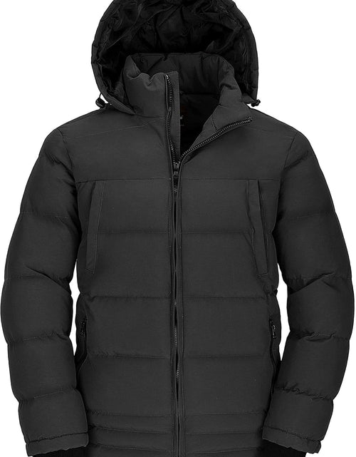 Load image into Gallery viewer, Men&#39;S Thicken Puffer Jacket Insulated Water-Resistant Warm Winter Coat with Hood
