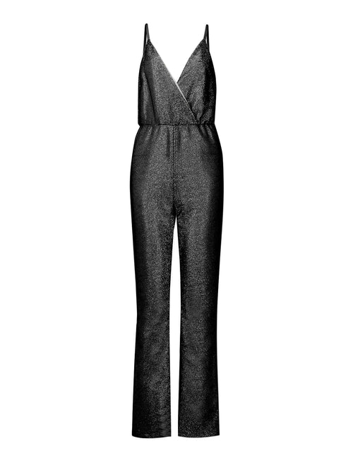 Load image into Gallery viewer, Women Elegant Sleeveless Sequined Glitter Shiny Jumpsuit Trousers Wide Leg Pants Sexy Slim Fit Backless Jumpsuit Romper Overalls
